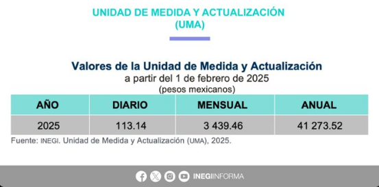 Valor De La UMA Año 2025 Listo