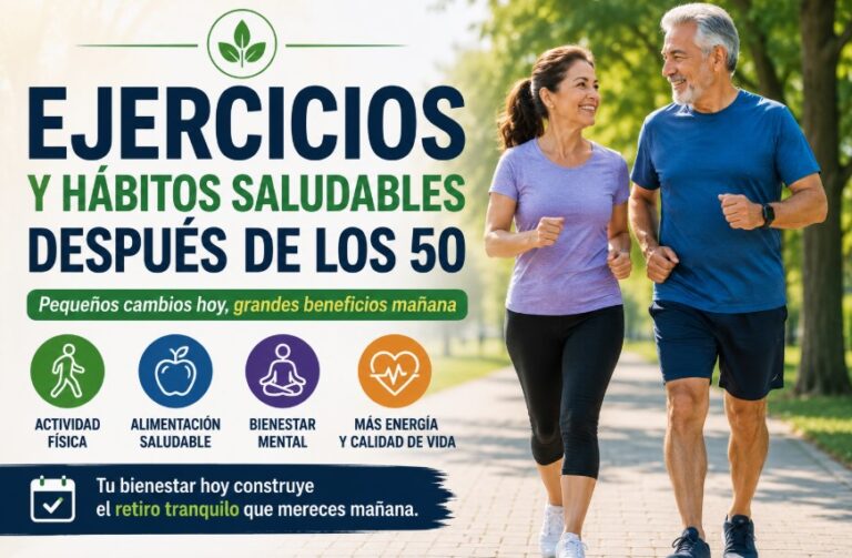 Ejercicios y hábitos saludables después de los 50 para mantener un mejor bienestar