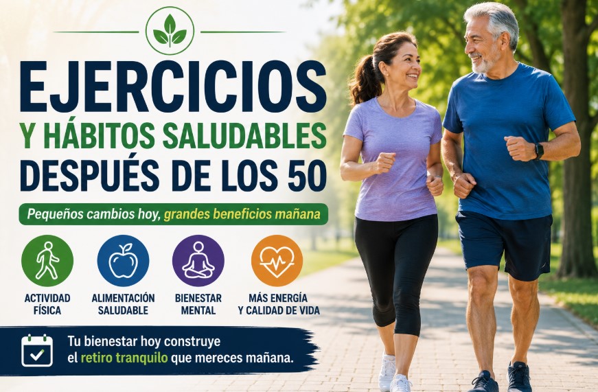 Ejercicios y hábitos saludables después de los 50 para mantener un mejor bienestar