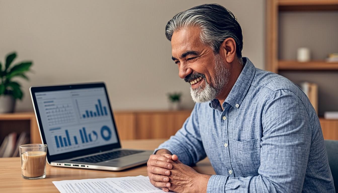 Persona calculando su pensión Ley 73 en la Plataforma Premium