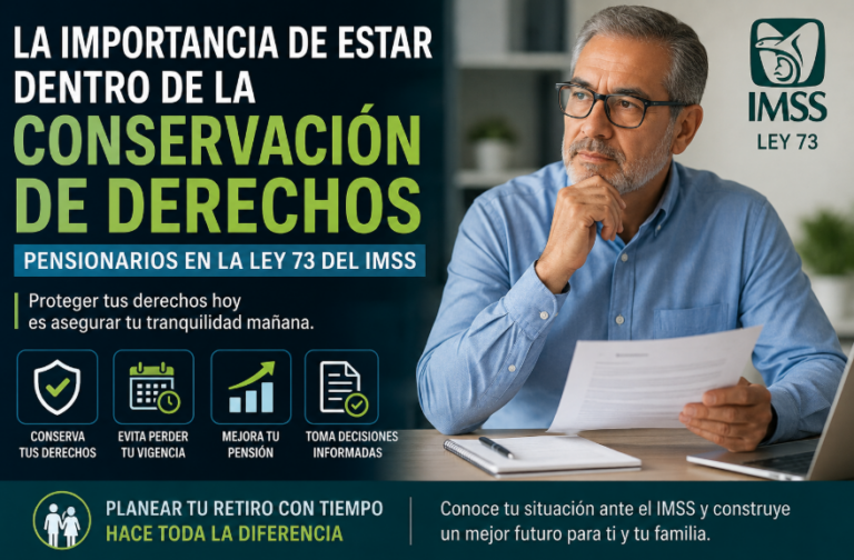 La Importancia Vital de Mantener la Conservación de Derechos en la Ley 73 del IMSS (No Pierdas tu Pensión