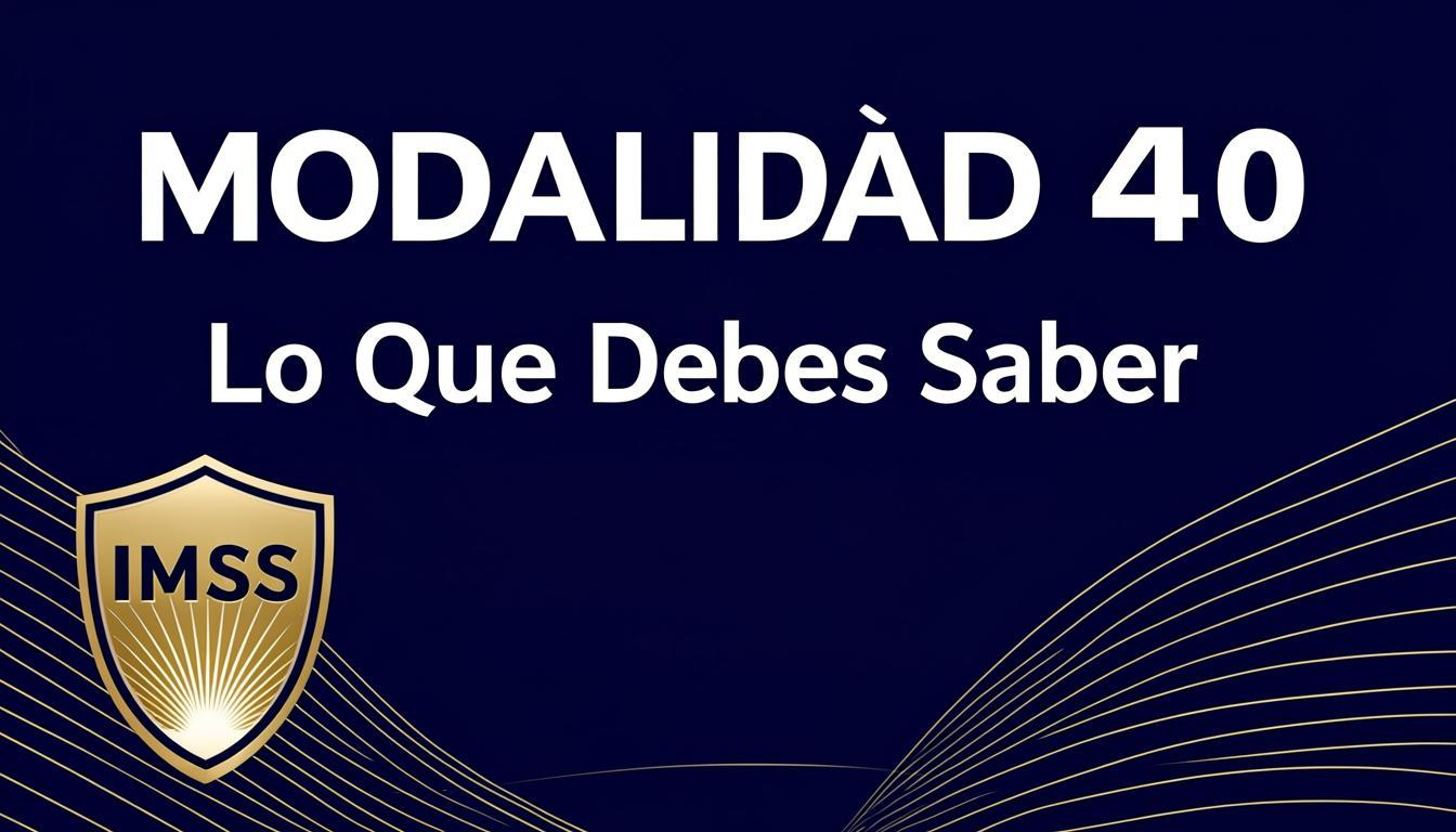 Modalidad 40 IMSS