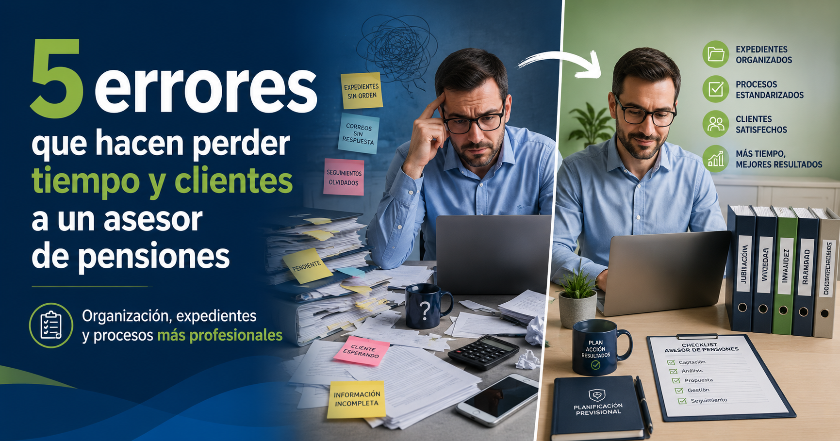 5 errores que hacen perder tiempo y clientes a un asesor de pensiones