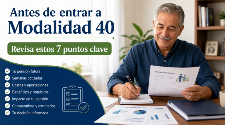 Antes de entrar a Modalidad 40, revisa estos 7 puntos