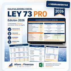 Super Paquete Calculadoras Excel Ley 73 PRO · Edición 2026